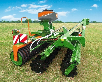 Die Säeinheit GreenDrill kann auf verschiedenen Amazone-Bodenbearbeitungsmaschinen bis 4 m Arbeitsbreite aufgebaut werden. (Foto: Amazone)